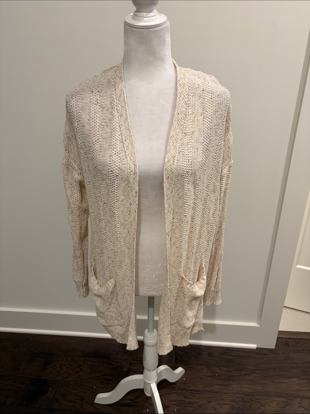 Blu Pepper Open Front Lightweight Cardigan Sz M